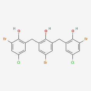 4-Bromo-2,6-bis[(3-bromo-5-chloro-2-hydroxyphenyl)methyl]phenol