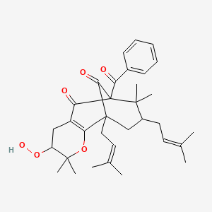 molecular formula C33H42O6 B1246938 Ochrocarpinone A 