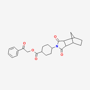 2-oxo-2-phenylethyl 4-(1,3-dioxooctahydro-2H-4,7-methanoisoindol-2-yl)cyclohexanecarboxylate