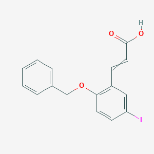 (2E)-3-[2-(benzyloxy)-5-iodophenyl]prop-2-enoic acid