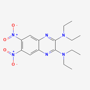 N,N,N',N'-tetraethyl-6,7-dinitroquinoxaline-2,3-diamine