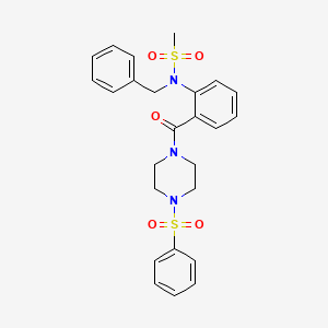 N-benzyl-N-(2-{[4-(phenylsulfonyl)piperazin-1-yl]carbonyl}phenyl)methanesulfonamide