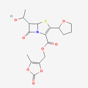 molecular formula C17H19NO8S B12469482 Faropenem medoxil 