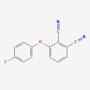 molecular formula C14H7FN2O B12469516 3-(4-Fluorophenoxy)benzene-1,2-dicarbonitrile 