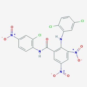 N-(2-chloro-4-nitrophenyl)-2-[(2,5-dichlorophenyl)amino]-3,5-dinitrobenzamide