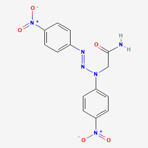 2-[(2E)-1,3-bis(4-nitrophenyl)triaz-2-en-1-yl]acetamide