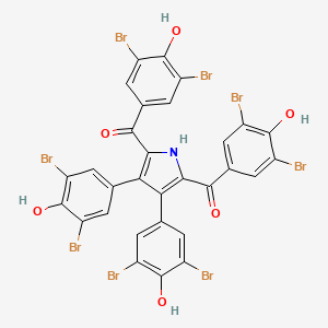 molecular formula C30H13Br8NO6 B1246958 Polycitone B 