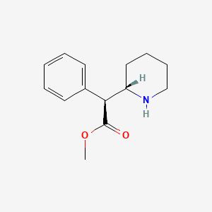 molecular formula C14H19NO2 B1246959 methyl (S)-phenyl[(S)-piperidin-2-yl]acetate CAS No. 20748-11-2