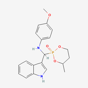 N-[1H-indol-3-yl(4-methyl-2-oxido-1,3,2-dioxaphosphinan-2-yl)methyl]-4-methoxyaniline