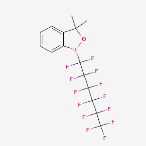 3,3-Dimethyl-1-(1,1,2,2,3,3,4,4,5,5,6,6,6-tridecafluorohexyl)-1lambda3,2-benziodoxole