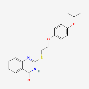 2-[2-(4-propan-2-yloxyphenoxy)ethylsulfanyl]-1H-quinazolin-4-one