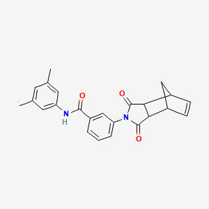 N-(3,5-dimethylphenyl)-3-(1,3-dioxo-1,3,3a,4,7,7a-hexahydro-2H-4,7-methanoisoindol-2-yl)benzamide