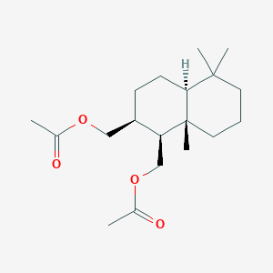 molecular formula C19H32O4 B1246963 11,12-Diacetoxydrimane 