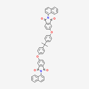 molecular formula C51H34N2O6 B12469648 5,5'-[propane-2,2-diylbis(benzene-4,1-diyloxy)]bis[2-(naphthalen-1-yl)-1H-isoindole-1,3(2H)-dione] 