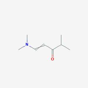 molecular formula C8H15NO B12469664 1-Dimethylamino-4-methyl-pent-1-en-3-one 