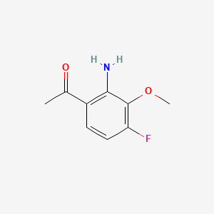 1-(2-Amino-4-fluoro-3-methoxyphenyl)ethanone