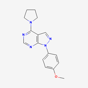 1-(4-methoxyphenyl)-4-(pyrrolidin-1-yl)-1H-pyrazolo[3,4-d]pyrimidine