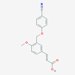 (2Z)-3-[3-(4-cyanophenoxymethyl)-4-methoxyphenyl]prop-2-enoic acid