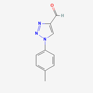 molecular formula C10H9N3O B1246971 1H-1,2,3-三唑-4-甲醛，1-(4-甲基苯基)- CAS No. 113934-25-1