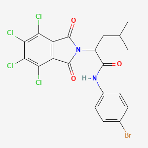 N-(4-bromophenyl)-4-methyl-2-(4,5,6,7-tetrachloro-1,3-dioxoisoindol-2-yl)pentanamide