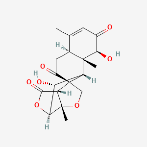 molecular formula C19H22O7 B1246977 萨马德里因 B CAS No. 803-22-5