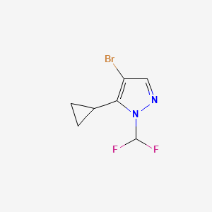 4-bromo-5-cyclopropyl-1-(difluoromethyl)-1H-pyrazole