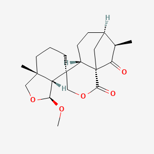 molecular formula C21H30O5 B1246979 ludongnin I 