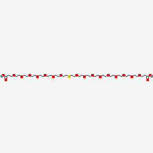 4,7,10,13,16,19,22,25,28,34,37,40,43,46,49,52-Hexadecaoxa-31-thiapentapentacontanedioic acid