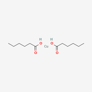 molecular formula C12H24CuO4 B12469810 (Hexanoyloxy)cuprio hexanoate 