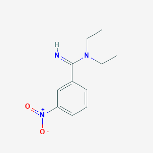 N,N-diethyl-3-nitrobenzenecarboximidamide