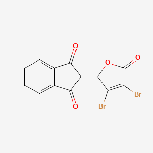 2-(3,4-Dibromo-5-oxo-2,5-dihydro-furan-2-yl)-indan-1,3-dione