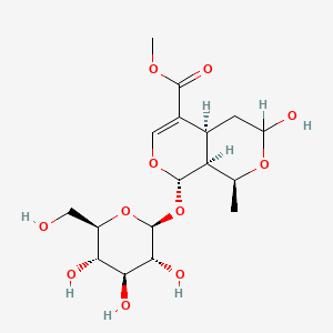 Methyl (1S,4aS,8S,8aS)-3-hydroxy-1-methyl-8-[(2S,3R,4S,5S,6R)-3,4,5-trihydroxy-6-(hydroxymethyl)oxan-2-yl]oxy-1,3,4,4a,8,8a-hexahydropyrano[3,4-c]pyran-5-carboxylate
