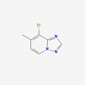 molecular formula C7H6BrN3 B12469831 8-Bromo-7-methyl-[1,2,4]triazolo[1,5-a]pyridine 