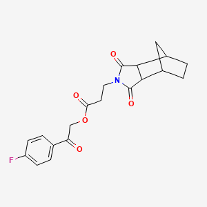 2-(4-fluorophenyl)-2-oxoethyl 3-(1,3-dioxooctahydro-2H-4,7-methanoisoindol-2-yl)propanoate