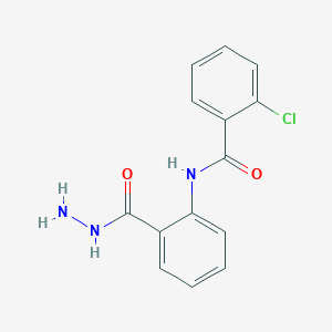 2-chloro-N-[2-(hydrazinecarbonyl)phenyl]benzamide