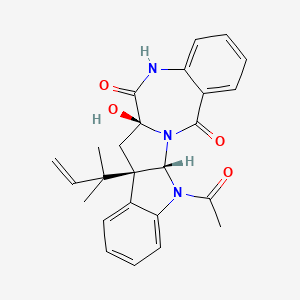 molecular formula C25H25N3O4 B1246988 Asterrelenin 