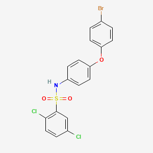 molecular formula C18H12BrCl2NO3S B12469901 N-[4-(4-bromophenoxy)phenyl]-2,5-dichlorobenzenesulfonamide 