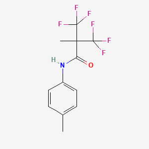 3,3,3-trifluoro-2-methyl-N-(4-methylphenyl)-2-(trifluoromethyl)propanamide