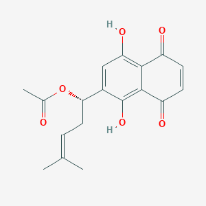 molecular formula C18H18O6 B12469914 11-O-Acetylalkannin 