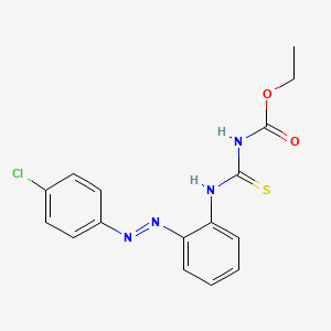 ethyl ({2-[(E)-(4-chlorophenyl)diazenyl]phenyl}carbamothioyl)carbamate