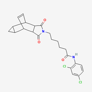 N-(2,4-dichlorophenyl)-6-(1,3-dioxooctahydro-4,6-ethenocyclopropa[f]isoindol-2(1H)-yl)hexanamide