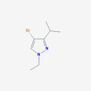 molecular formula C8H13BrN2 B12469946 4-bromo-1-ethyl-3-(propan-2-yl)-1H-pyrazole 