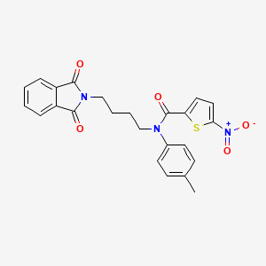 N-[4-(1,3-dioxoisoindol-2-yl)butyl]-N-(4-methylphenyl)-5-nitrothiophene-2-carboxamide