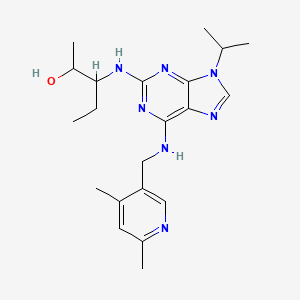 3-[(6-{[(4,6-Dimethylpyridin-3-yl)methyl]amino}-9-isopropylpurin-2-yl)amino]pentan-2-ol