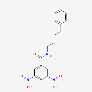 molecular formula C17H17N3O5 B12469993 3,5-dinitro-N-(4-phenylbutyl)benzamide 