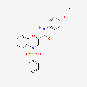 N-(4-ethoxyphenyl)-4-[(4-methylphenyl)sulfonyl]-3,4-dihydro-2H-1,4-benzoxazine-2-carboxamide