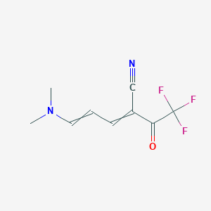 5-(Dimethylamino)-2-(2,2,2-trifluoroacetyl)-2,4-pentadienenitrile