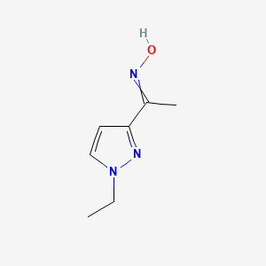 N-[1-(1-ethylpyrazol-3-yl)ethylidene]hydroxylamine