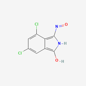 (3E)-4,6-dichloro-3-(hydroxyimino)-2,3-dihydro-1H-isoindol-1-one