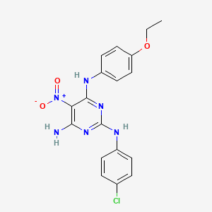 N~2~-(4-chlorophenyl)-N~4~-(4-ethoxyphenyl)-5-nitropyrimidine-2,4,6-triamine